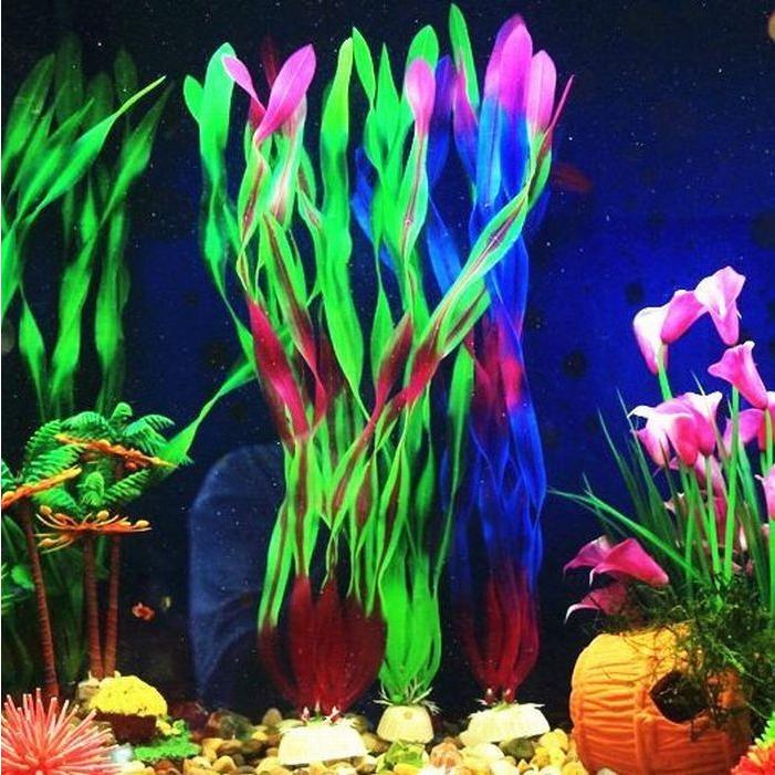 水槽用アクセサリー 人工水草 人工プランツ フェイク 熱帯魚 観賞魚 金魚 アクアリウム アクアリウム用品 水槽用アクセ 水槽用 飾り かざり レイア プラスナオ Paypayモール店 通販 Paypayモール