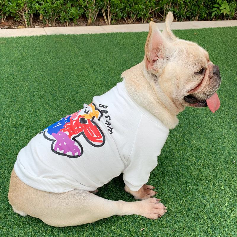 送料無料 ドッグウェア 洋服 ペットウェア 犬猫兼用 ワンちゃん バナナ柄 袖あり 犬服 ペット用