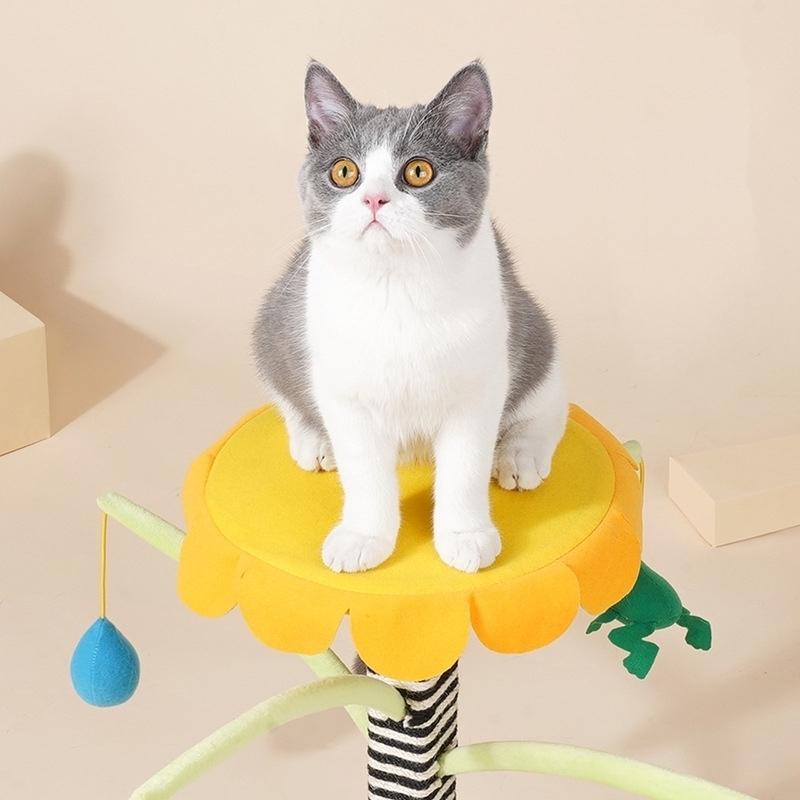 ぎます 猫用おもちゃ 麻縄柱 運動不足 ストレス解消 かわいい プラスナオ Paypayモール店 通販 Paypayモ キャットタワー 爪とぎ 多機能 ペット用品 猫用品 ペットグッズ 猫遊び 猫じゃらし 土台付き サイズにつ