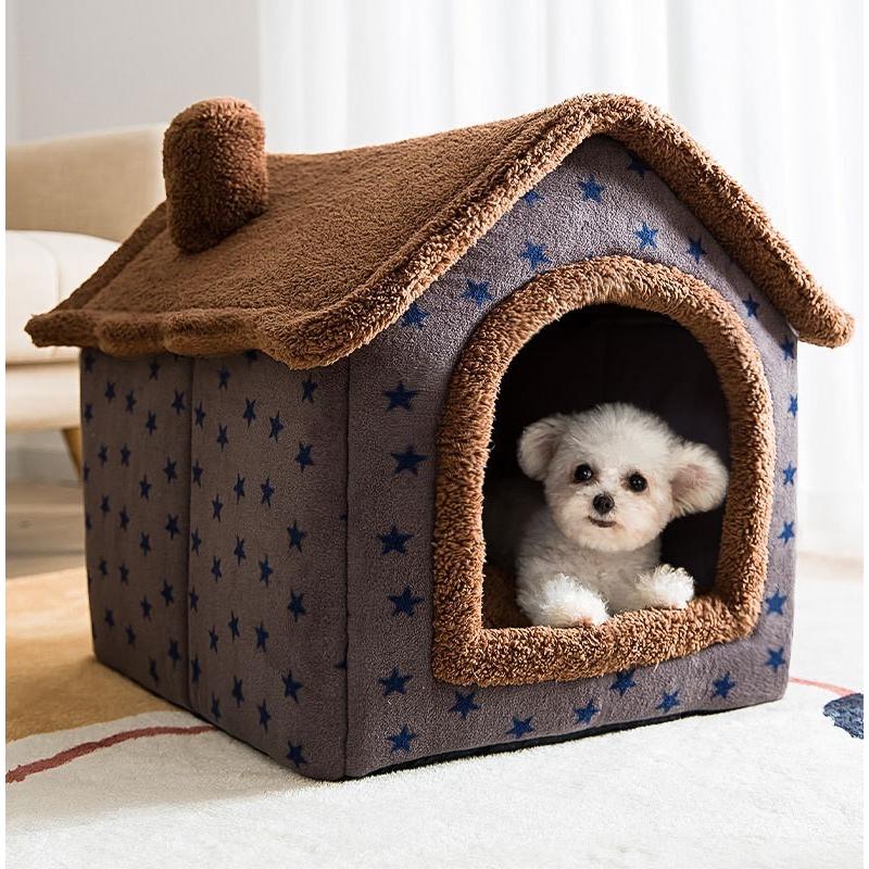 卓出 ペットハウス ドッグハウス キャットハウス 犬小屋 ペット用品 犬用 猫用 小型犬 室内用 ボア フリース もこもこ 可愛い 暖かい 折りたためる 星 Riosmauricio Com