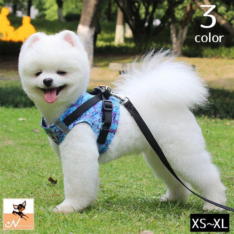 ハーネス リード セット イヌ用 犬用 わんちゃん 胴輪 ベスト風 発光 暗闇で光る 海 海洋 お出掛け お散歩 おしゃれ かわいい 安全 イヌ用品 プラスナオ Paypayモール店 通販 Paypayモール