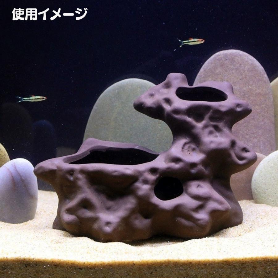 水槽用オブジェ アクアリウム オーナメント 陶器製 流木 丸太 土管
