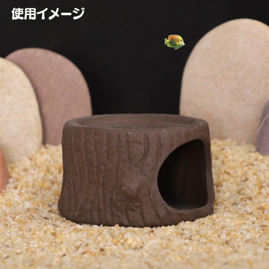 水槽用オブジェ アクアリウム オーナメント 陶器製 流木 丸太 土管
