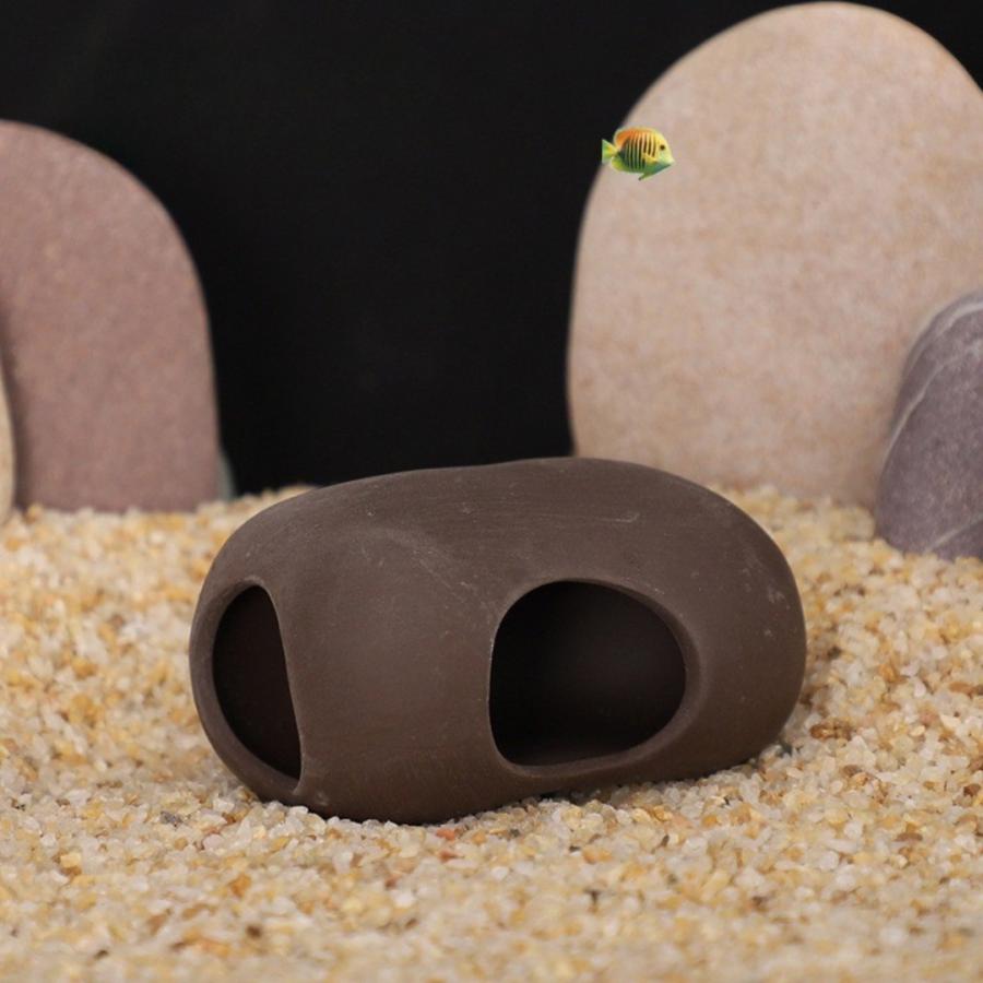 水槽用オブジェ アクアリウム オーナメント 陶器製 流木 丸太 土管