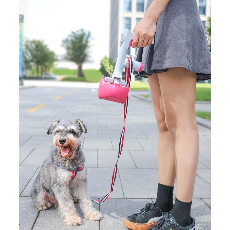 ペット用フンキャッチャー トイレスコップ 糞取りシャベル うんち取り器 犬 猫 お散歩 トイレ用品 手が汚れない 片手 ごみ袋収納 ハンドル ゴミ袋入 プラスナオ Paypayモール店 通販 Paypayモール