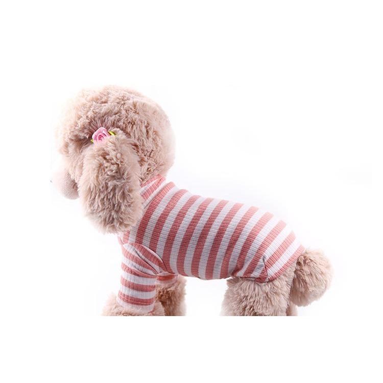 ドッグウェア カットソー 犬服 洋服 ペット用品 ペットウェア 犬用 猫用 小型犬 ボーダー 無地 シンプル リブ 長袖 ハイネック 散歩 お出かけ|plusnao|04