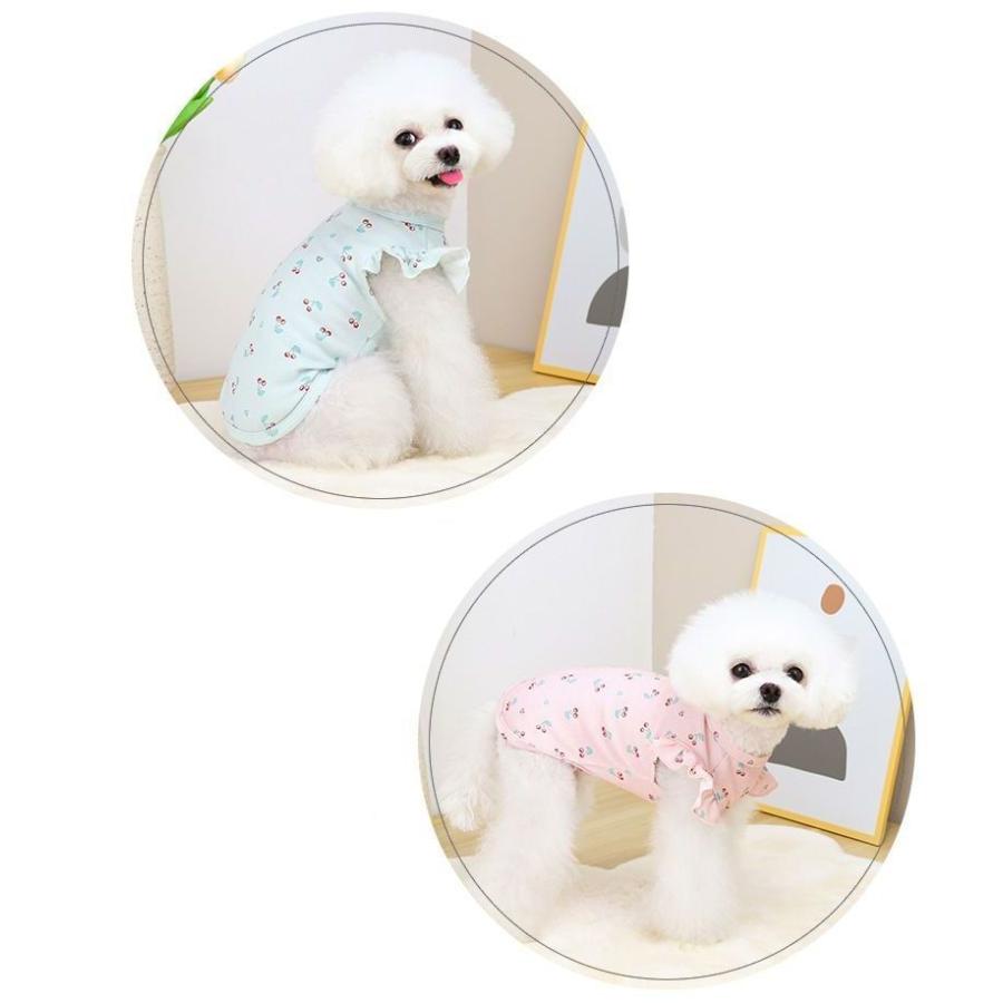 ドッグウェア ペットウェア 犬服 小型犬 犬用 犬 服 袖あり フリル