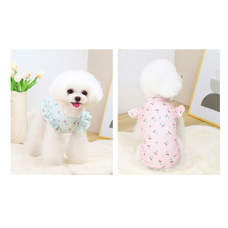 ドッグウェア ペットウェア 犬服 小型犬 犬用 犬 服 袖あり フリル