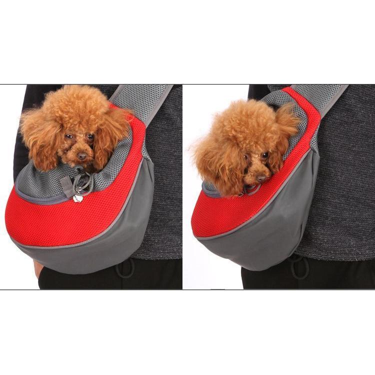 週末限定タイムセール》ペットスリング キャリーバッグ ペット用品 ワンタッチバックル 小型犬 通気性 犬用 抱っこ 肩掛け 猫用 紐 メッシュ ショルダー 斜め掛け ツート キャリーバッグ、スリング タイムセール ペット 抱っこ スリング ショルダーバッグ キャリーバッグ 猫 犬