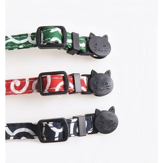 猫用首輪 カラー ペット用品 ネコ アクセサリー チョーカー 首飾り 鈴付き 唐草模様 可愛い セーフティバックル 安全バックル｜plusnao｜05