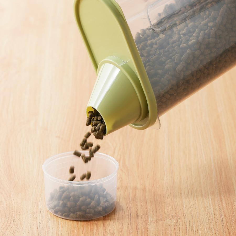 フードストッカー 保存容器 密閉ペットフードストッカー計量カップ付き ペット用 ドッグフード キャットフード ペットフード 透明ドライフードストッカー | ブランド登録なし | 04