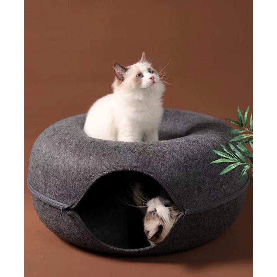ペットベッド ドーナツベッド 猫 猫用 ベッド キャットトンネル