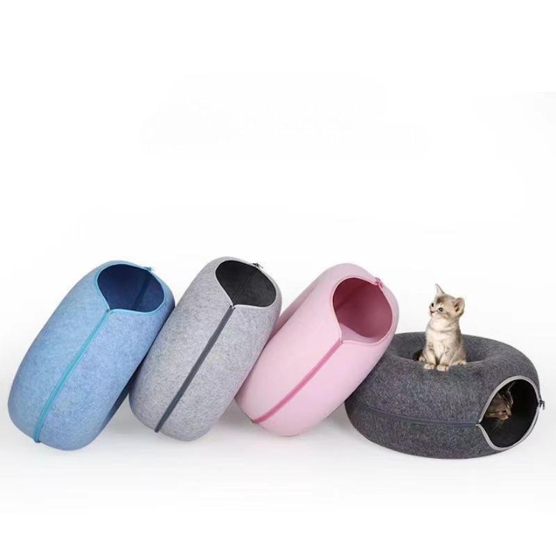 ペットベッド ドーナツベッド 猫 猫用 ベッド キャットトンネル