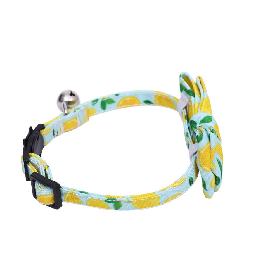 期間限定特価 首輪 猫用 犬用 ペット用品 蝶ネクタイ 鈴付き バックル フルーツ柄 レモン パイナップル ドラゴンフルーツ 可愛い かわいい お洒落 お出かけ 外580円 Whitesforracialequity Org