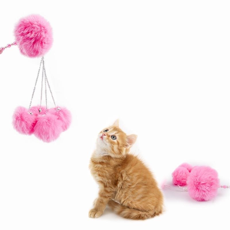 猫じゃらし 猫用おもちゃ ポンポン 鈴付き ネコ ねこ ペット用品 