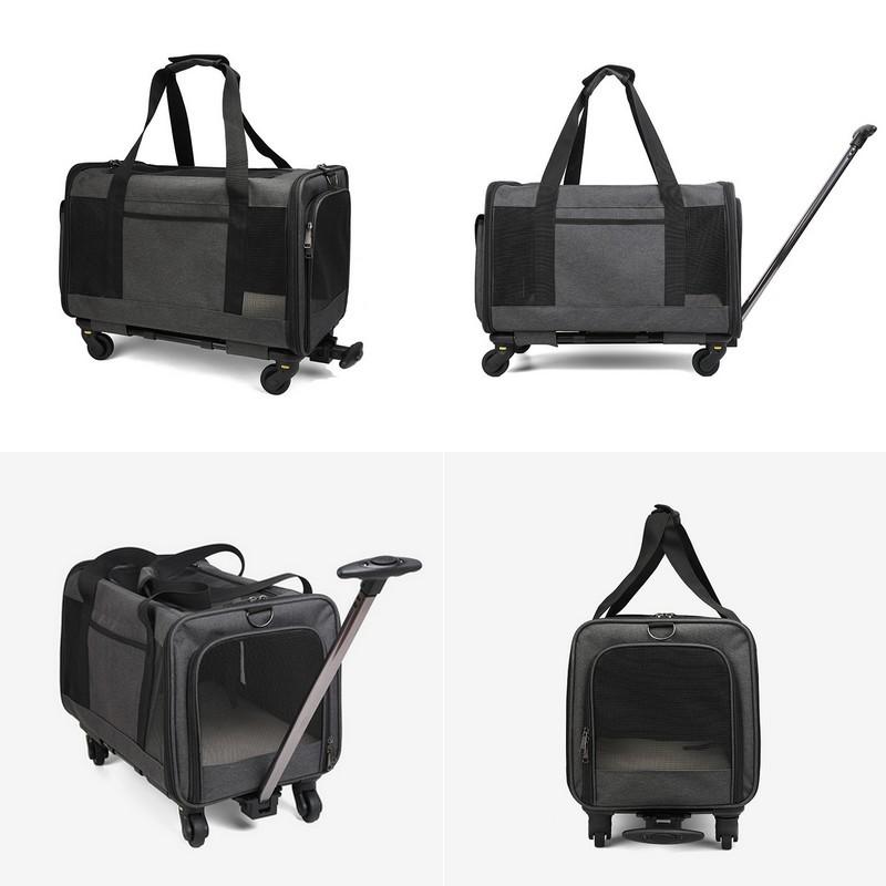 ペットキャリー　キャスター付き Amazon | XUDREZ ペットキャリー キャスター付き ペットカート 4