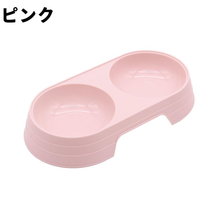 ペット用食器 2in1 ダブル 犬 猫 プラスチック製 フードボウル