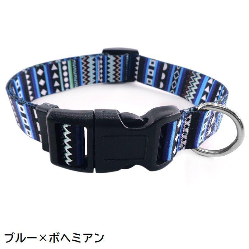首輪 カラー 犬用 猫用 ペット用品 バックル ボヘミアン 花 フラワー