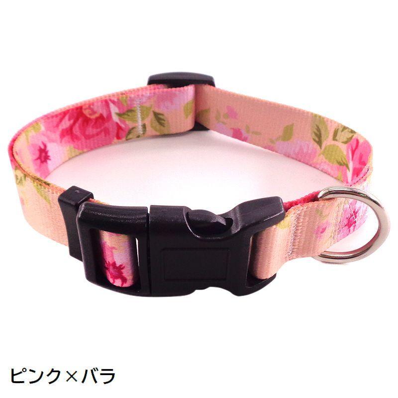 首輪 カラー 犬用 猫用 ペット用品 バックル ボヘミアン 花 フラワー