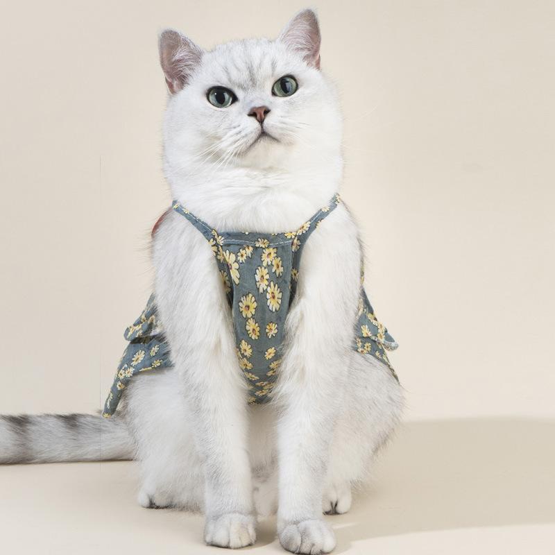 ドッグウェア キャットウェア ワンピース ペットウェア 犬服 洋服 犬用 猫用 小型犬 花柄 リボン フリル チェリー ドーナツ 可愛い おしゃれ ガ｜plusnao｜09