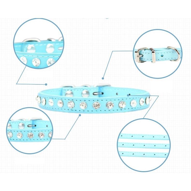 首輪 ペット用 犬用 猫用 お散歩 お出かけ ラインストーン キラキラ お洒落 カジュアル ペット用品 ペットグッズ｜plusnao｜11
