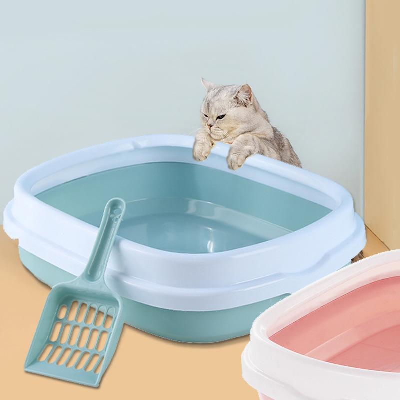 猫用トイレ 本体 スコップ付き キャットトイレ 大号 トイレ容器 猫砂