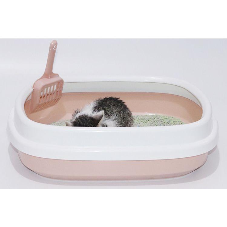 猫用トイレ 本体 スコップ付き キャットトイレ 大号 トイレ容器 猫砂