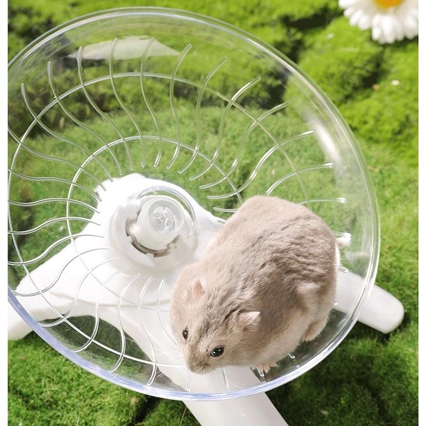 ハムスター 回し車 車輪 静音走行 小動物 ペット Lサイズ 透明 回し車 ハムスター 小動物 ペット用品 おもちゃ ホイール スタンド