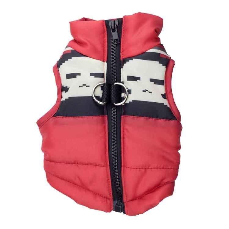 ドッグウエア ダウン風 ベスト 迷彩柄 ヒョウ柄 スカル柄 犬の服 犬 着ぐるみ ペット 服 ウェア 犬用洋服 洋服 可愛い かわいい 犬用 いぬ用 | plusnao | 20