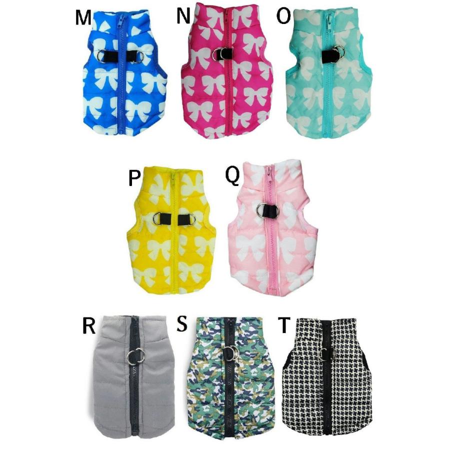 ドッグウエア ダウン風 ベスト 迷彩柄 ヒョウ柄 スカル柄 犬の服 犬 着ぐるみ ペット 服 ウェア 犬用洋服 洋服 可愛い かわいい 犬用 いぬ用 | plusnao | 35