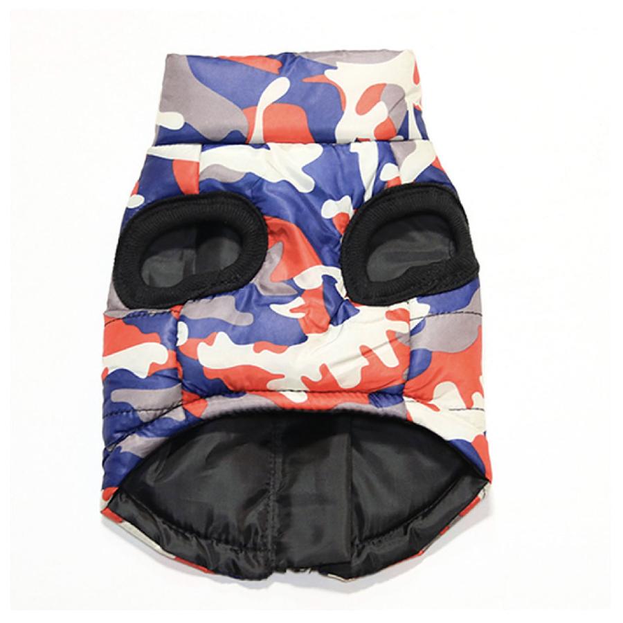 ドッグウエア ダウン風 ベスト 迷彩柄 ヒョウ柄 スカル柄 犬の服 犬 着ぐるみ ペット 服 ウェア 犬用洋服 洋服 可愛い かわいい 犬用 いぬ用 | plusnao | 27