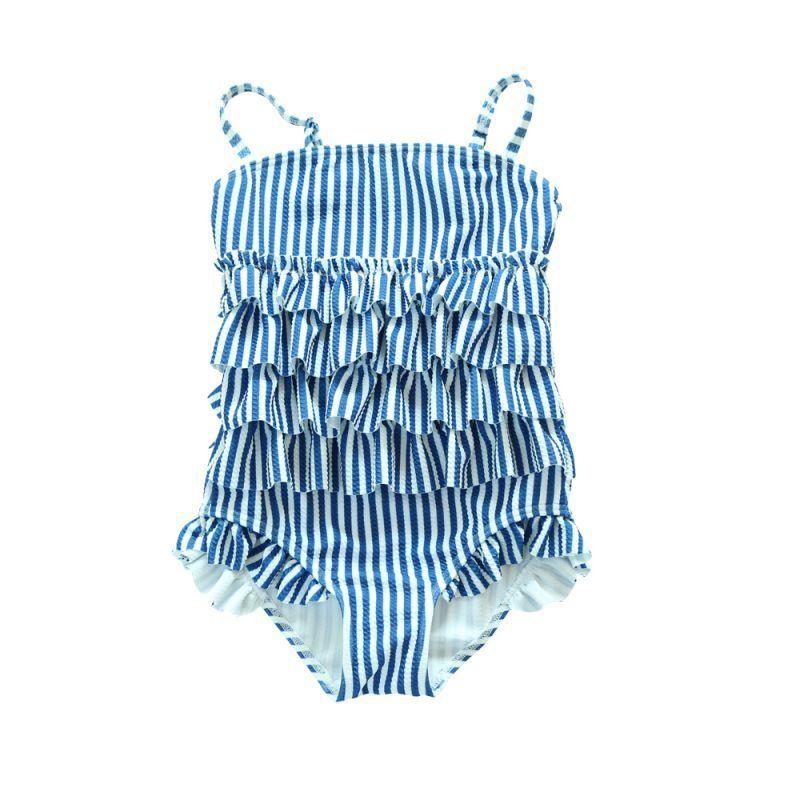 水着 キッズ 子供 女の子 スイムウエア 可愛い キャミソール ワンピース ロンパース 水泳 海 プール リボン 花柄 ボーダー ストライプ フリル | plusnao | 17