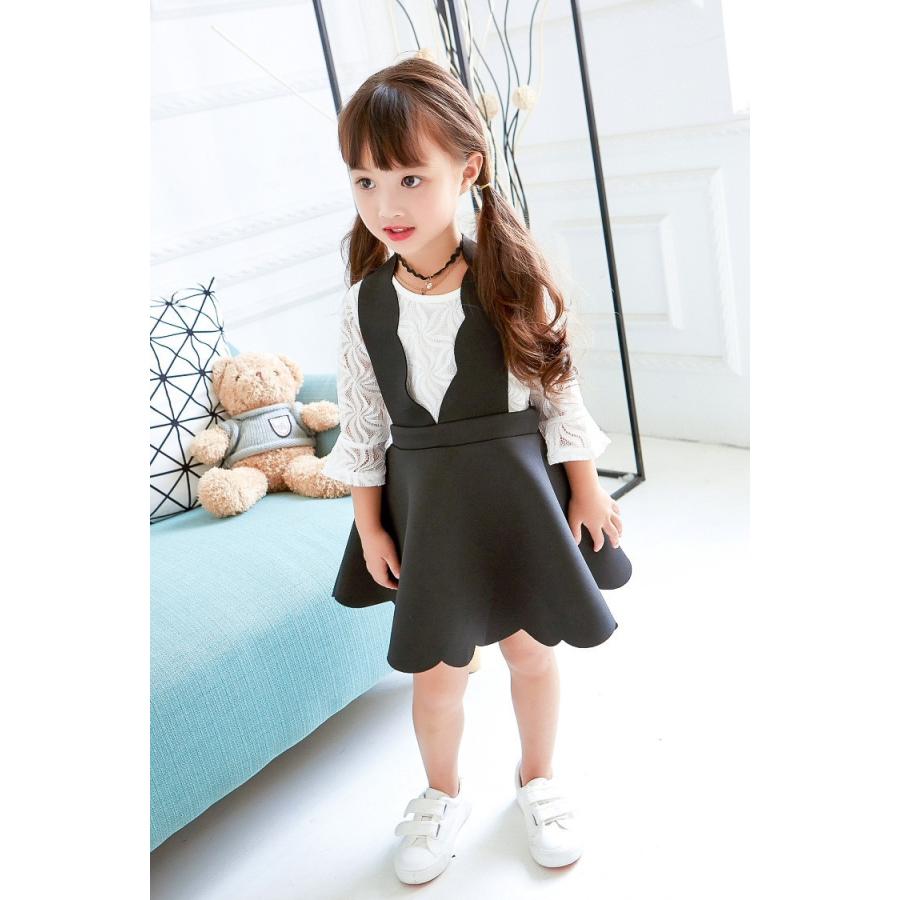 セットアップ 上下セット 2点セット 7分袖ブラウス ジャンパースカート  