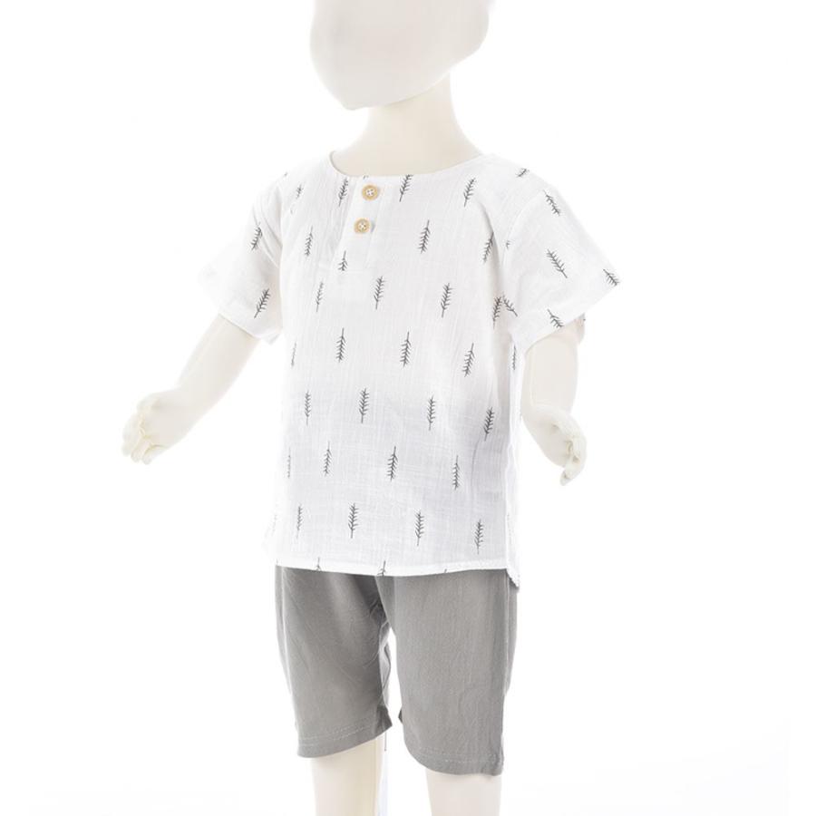 セットアップ キッズ 男の子 ボーイ セット シャツ ズボン 半袖 夏 涼しい レディース シンプル おしゃれ 可愛い 子供 ボトムス トップス Tシ プラスナオ Paypayモール店 通販 Paypayモール