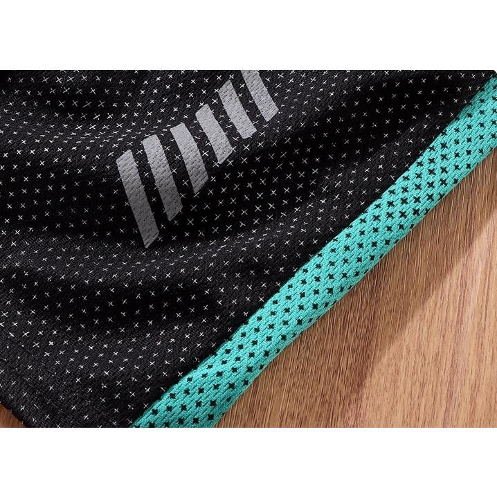 セットアップ 上下 2点セット キッズ ジュニア スポーツウェア 子供用 男の子 女の子 メッシュ 通気性 トップス ボトムス Tシャツ 半袖 ラウン | plusnao | 17