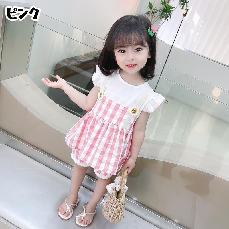 POPPY　チュニック、ハーフパンツ　セット売り Pearl flower half pants