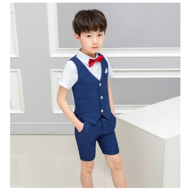 【115センチ】フォーマルスーツ(半ズボン/4点セット) 115センチ】フォーマルスーツ(半ズボン/4点セット) キッズ服(100cm~)