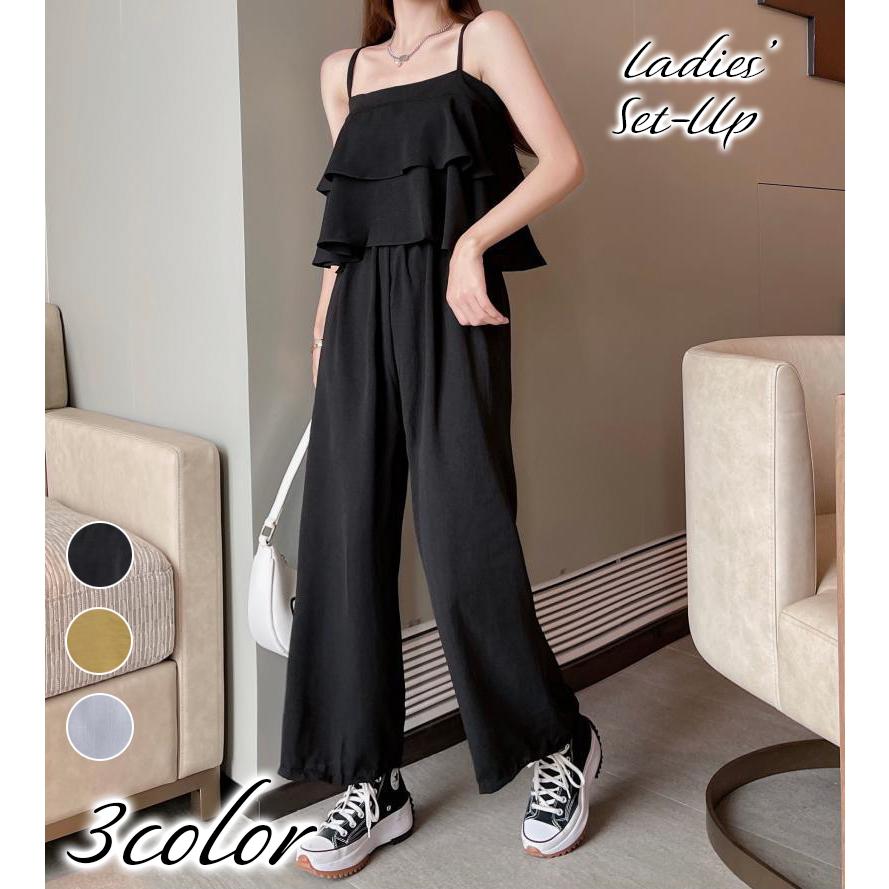 plusnao セットアップ 2点セット 上下セット パンツスーツ