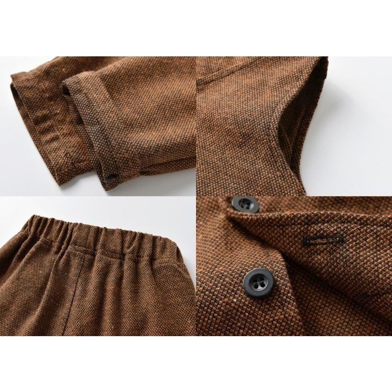 スーツ 上下 3点セット セットアップ 蝶ネクタイ付き キッズ ベビー ジュニア 男の子 ベスト シャツ 長袖 ロングパンツ 長ズボン ウエストゴム | plusnao | 13