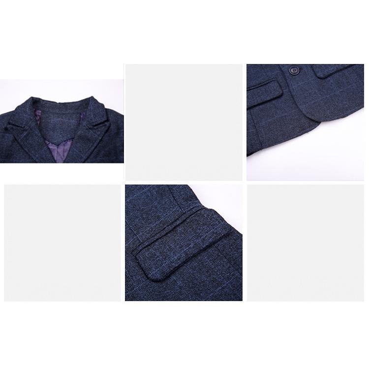 plusnao スーツ 3点セット キッズ 子供服 男の子 ジャケット