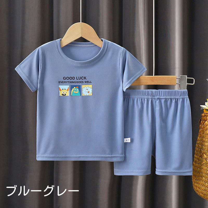 セットアップ Tシャツ ショートパンツ キッズ ベビー 男の子 女の子 半袖 半ズボン 短パン 子供服 通気性 夏 かわいい | plusnao | 03