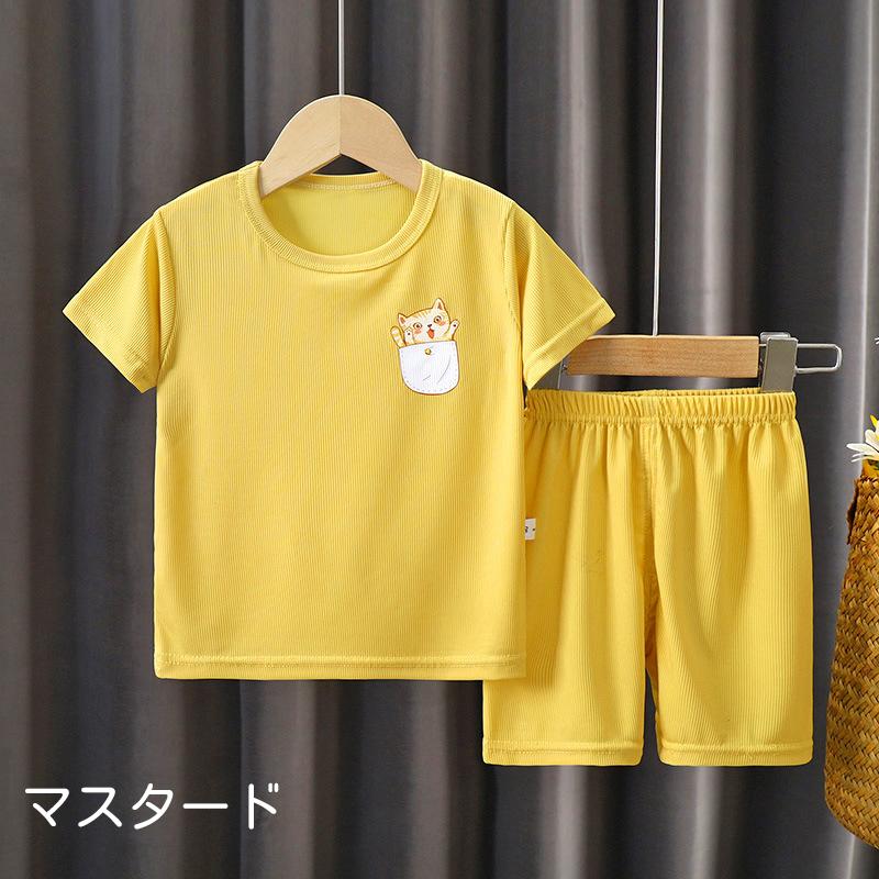 セットアップ Tシャツ ショートパンツ キッズ ベビー 男の子 女の子 半袖 半ズボン 短パン 子供服 通気性 夏 かわいい | plusnao | 04