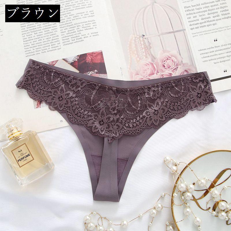 plusnao（プラスナオ） Tバックショーツ タンガ レディース 花柄レース