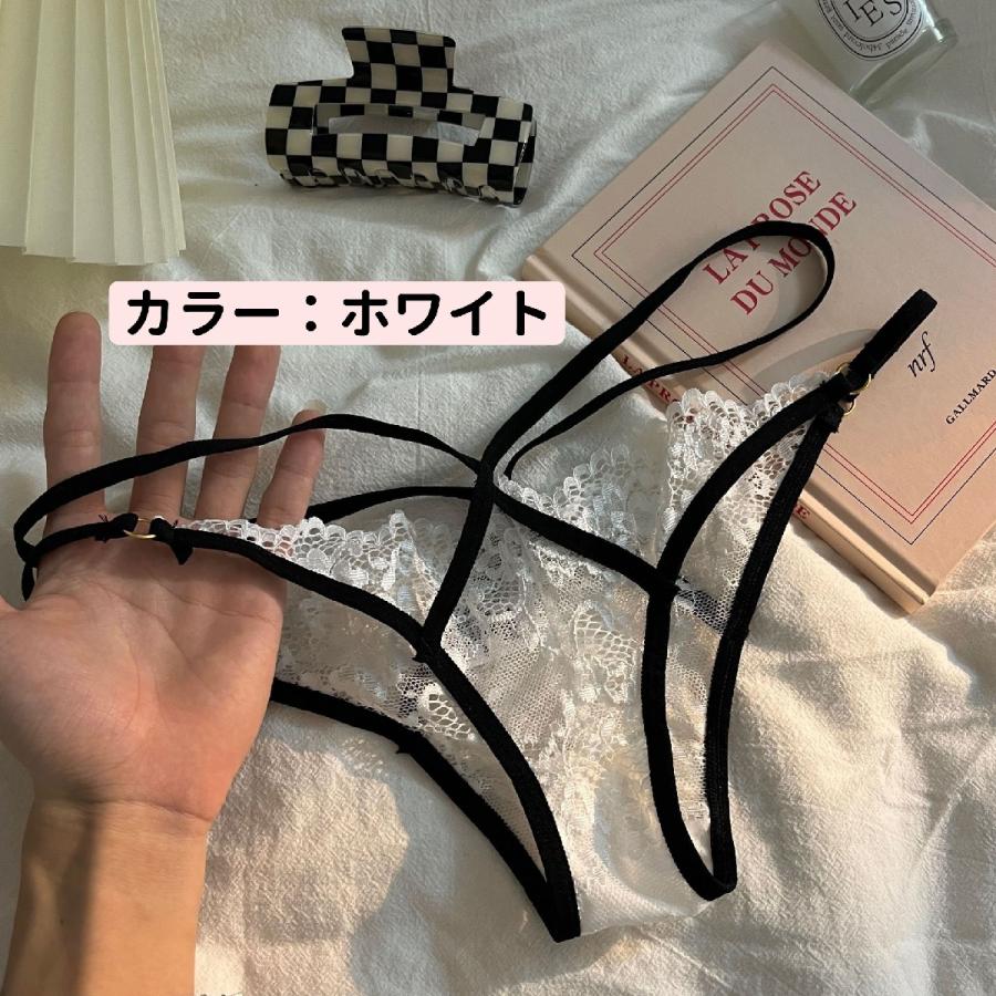 ヒップハンガーショーツ サイドストリング ショーツ レディース パンツ パンティ ランジェリー インナー 見せパン レース セクシー 透け感 | plusnao | 11
