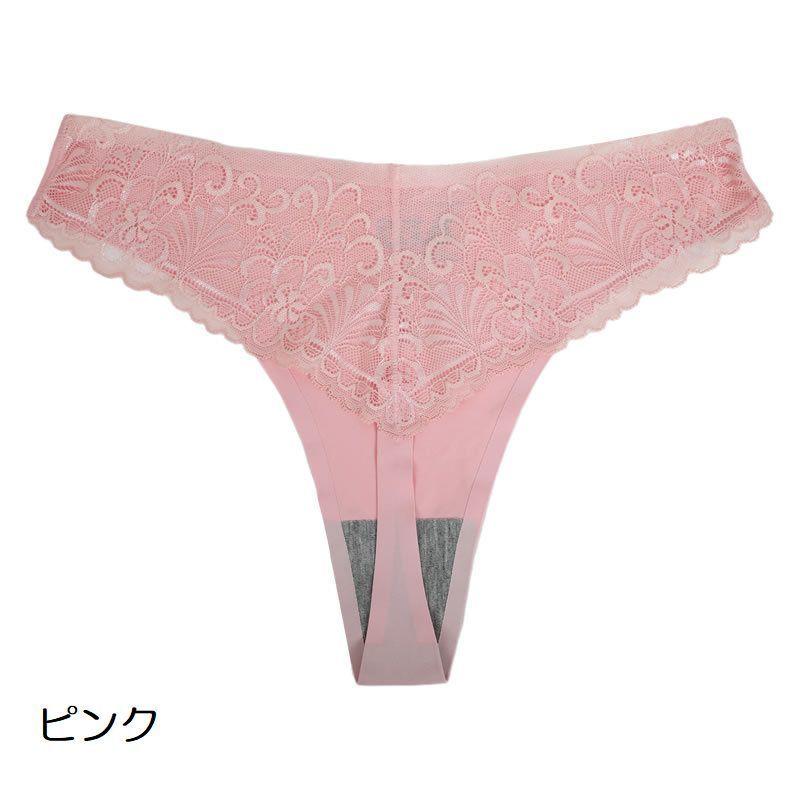 plusnao Tバックショーツ ソング レース レディース 婦人