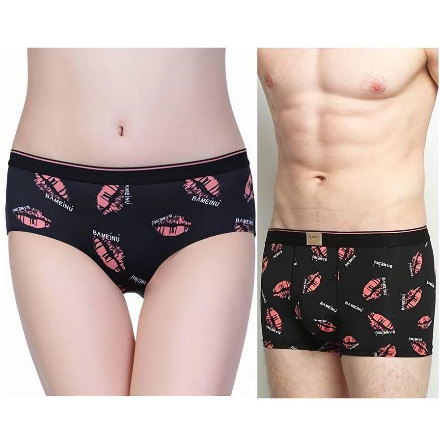 ボクサーパンツ スタンダードショーツ パンティー 男 女 メンズ レディース 恋人 ペアルック カップル お揃い インナー 下着 ランジェリー おしゃ プラスナオ Paypayモール店 通販 Paypayモール