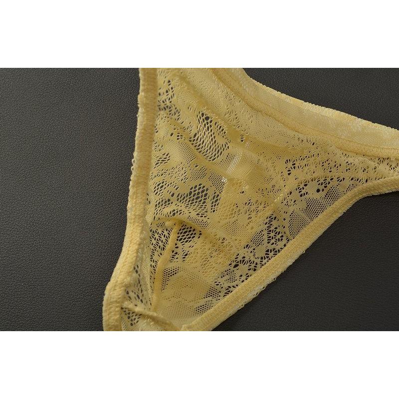 plusnao Tバック メンズショーツ シアーレース タンガ セクシー