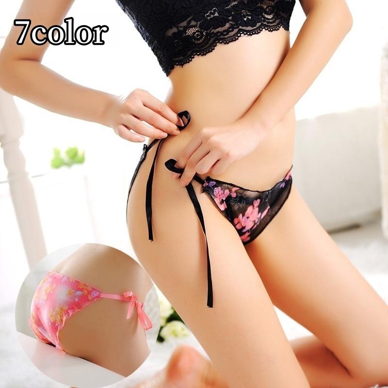 ふんどしショーツ レディース 紐パンツ 女性 インナー 下着 パンティー ヒップハンガーショーツ シースルー 透け感 リボン 花柄 フラワー セクシー Sho 753 プラスナオyahoo 店 通販 Yahoo ショッピング