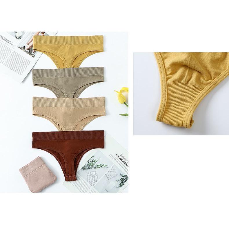 plusnao（プラスナオ） Tバック ショーツ 同色2枚セット パンツ