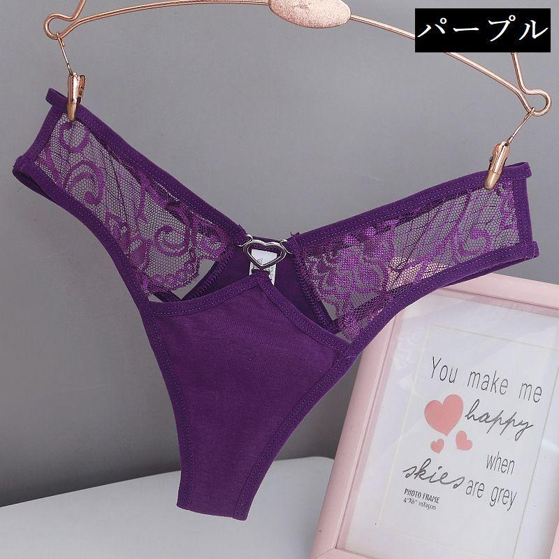 Tバックショーツ タンガ レディース ランジェリー 紐パン風 レース